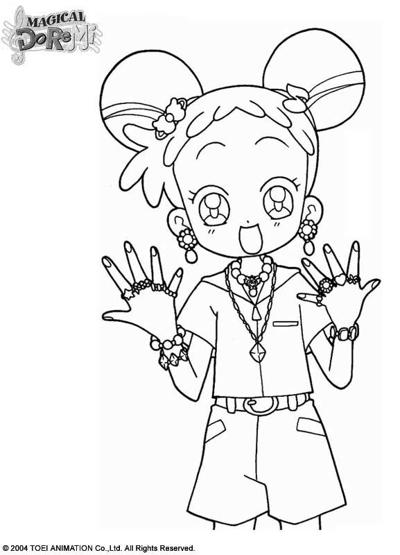 coloriage magical doremi et tous ses bijoux